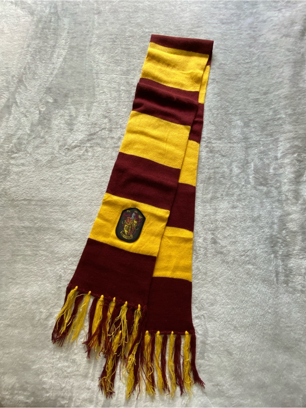 Harry Potter Gryffindor House Scarf Burgundy Gold Fringe Hogwarts